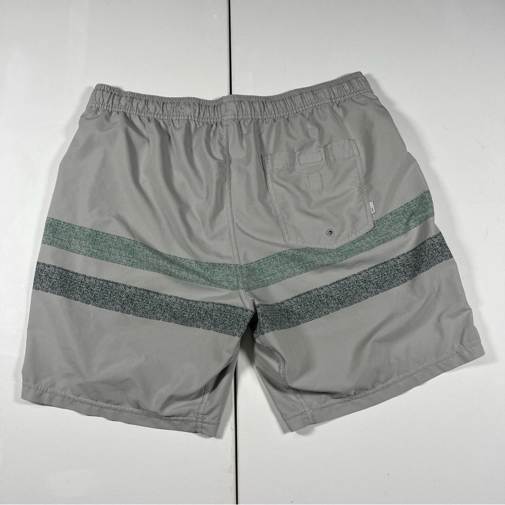 Vuori Kore Shorts Lined Drawstring Running Gym Stretch Gray Striped 8” Men’s XL - Picture 8 of 13